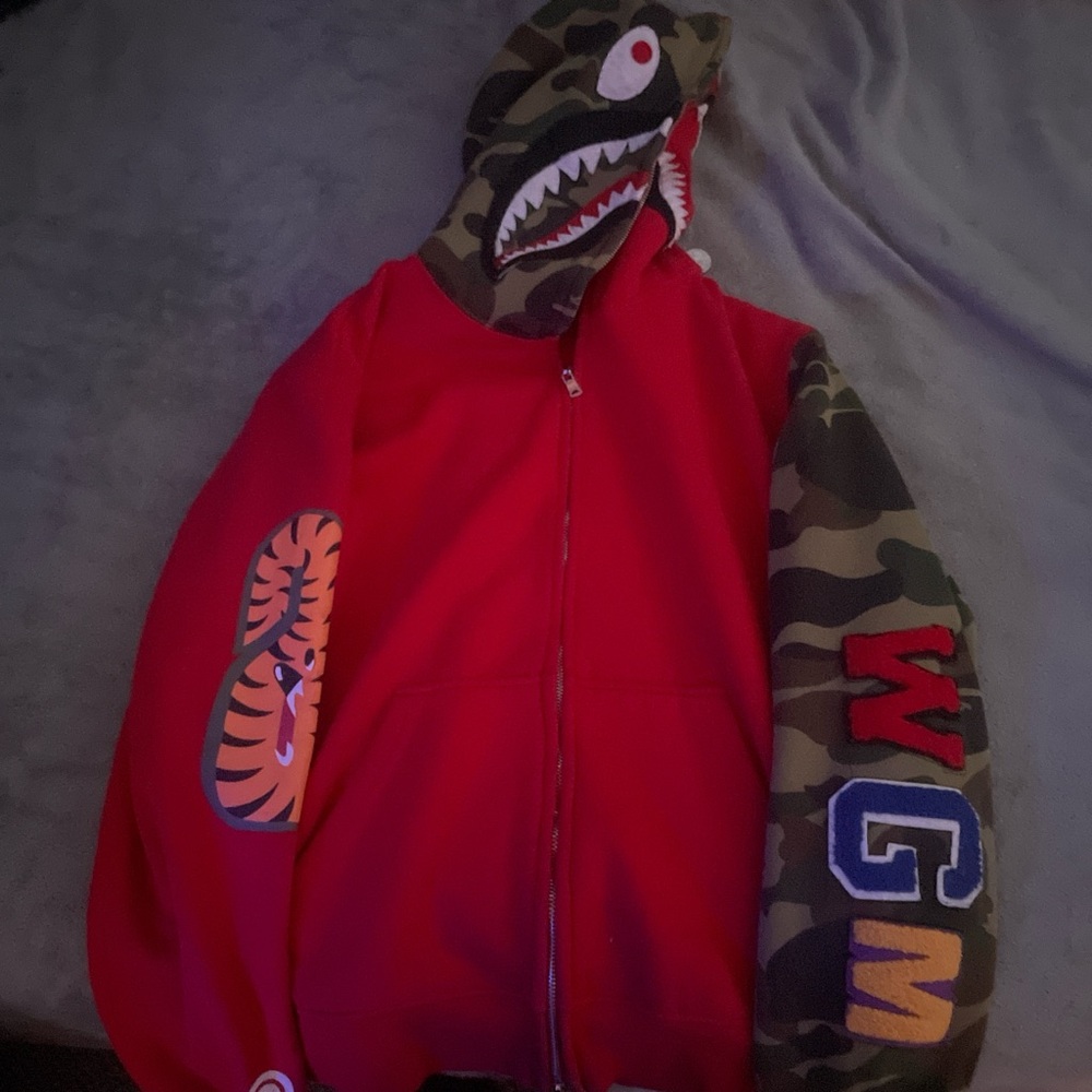 Mens, medium bape zip up